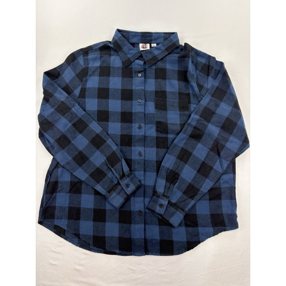 Grateful Dead Button Up Plaid Flannel Blue Medium 2022 - Picture 2 of 15